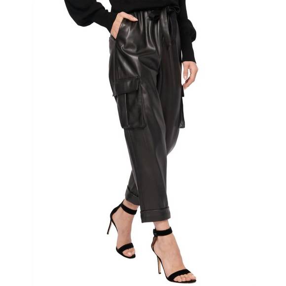 NEW CAMI NYC addy vegan leather pant in black - Picture 4 of 4